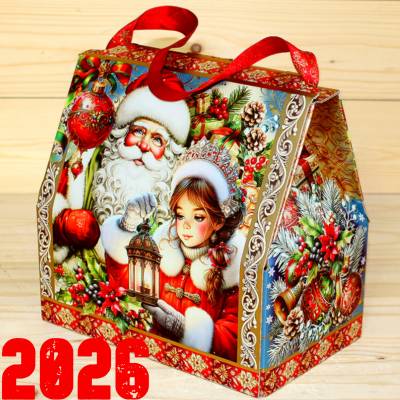 Подарок от Деда Мороза со сладостями детям на Новый Год 2026 в Орехово-Зуево